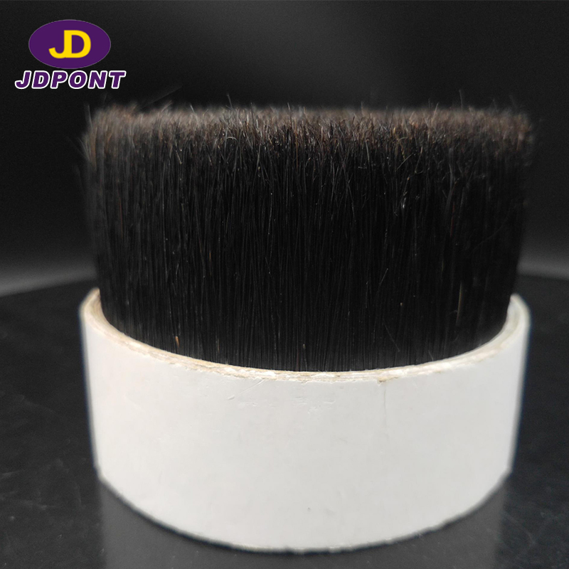 100% Natural Black Boiled pig Bristle hog bristle for brush-NATURAL BLACK  BOILED BRISTLE-china-bristle_Yangzhou Jingdu